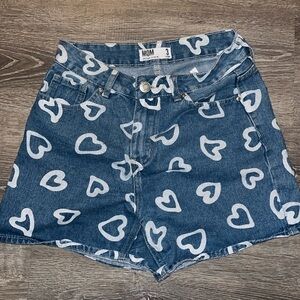 Refuge Mom Shorts Blue Denim High Rise